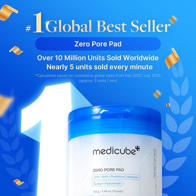 medicube Korean Viral Duo for Glass Glow Skin: Zero Pore Pads 2.0 and Collagen Overnight Wrapping Peel Off Facial Mask Pack and Jelly Brush