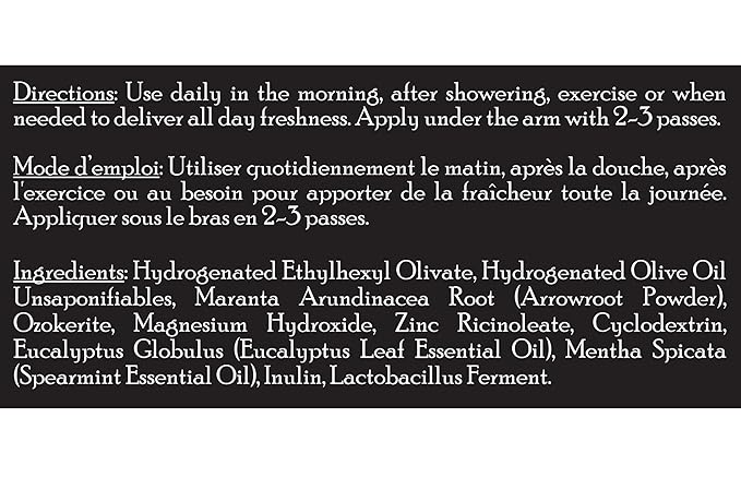 Brickell Men's Products Natural Deodorant For Men, Natural and Organic, Aluminum, Alcohol, and Baking Soda Free, 2.65 Ounce, Eucalyptus & Mint