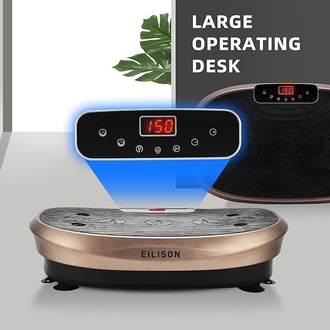 EILISON FITABS 3D Vibration Plate Exercise Machine with Seat - Ocsillation, Pulsation + Vibration Platform, Push Up | Vibration Machine for Lymphatic Drainage, Weight Loss, Recovery