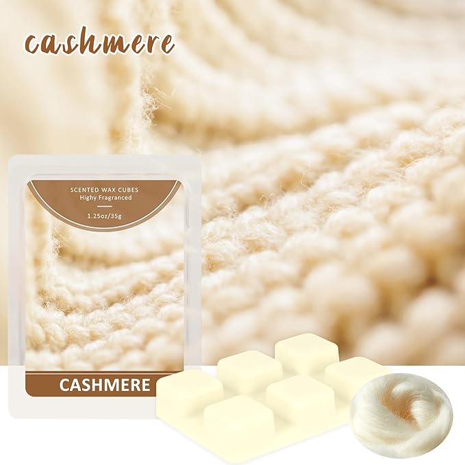SCENTORINI Wax Melts, Cashmere Fragrance Wax Cubes, Soy Wax for Candle Making, Pack of 4