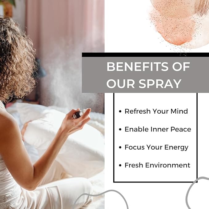 Benatu Citrus Vanilla Essential Oil Blend Spray for Body and Hair, Multi-Use Natural Uplift Scent Aromatherapy Room Linen Mist for Bedding, Pillow, Fabric, Car 4 fl oz