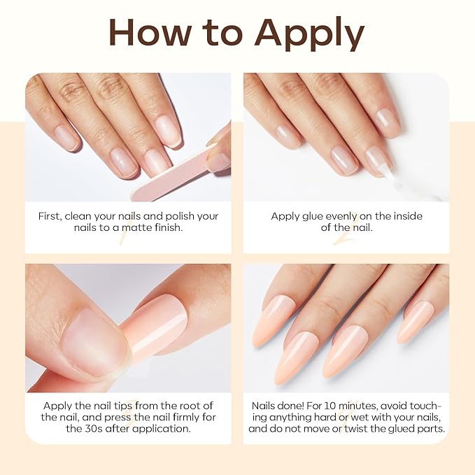 Modelones Nail Glue for Press Ons, Press On Nails and Acrylic Nails, 10 ML Super Strong Long Lasting Gel Nail Glue for Nail Tips, Upgrade Safety Non-Acid Non-Toxic, No need LED Lamp