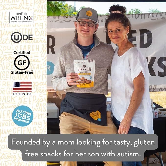 BeeFree Warrior Mix Gluten Free Granola - Chunky Granola Bites | Paleo, Low Carb, Grain Free, Preservative Free, Oat Free | Low Calorie Snacks | Bob's Salted Caramel, 9 Ounce Bag