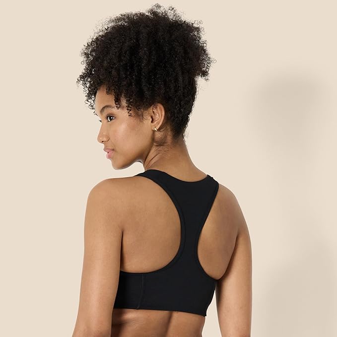 Amazon Essentials Women's Active FormFlex Buttery Soft Light Support Square Neck Racerback Sports Bra