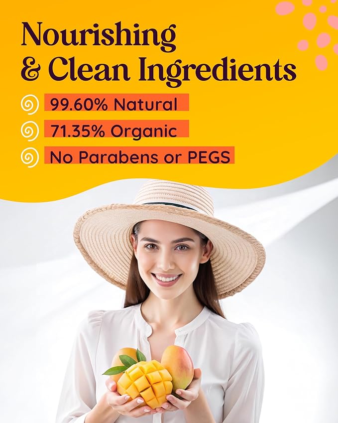 Kids Face Lotion with Shea Butter, Aloe Vera & Jojoba – Gentle, Hydrating Moisturizer for Girls & Boys Ages 8-12 – Lightweight, Fast-Absorbing Daily Face Cream for Sensitive Skin (Mango & Pineapple)