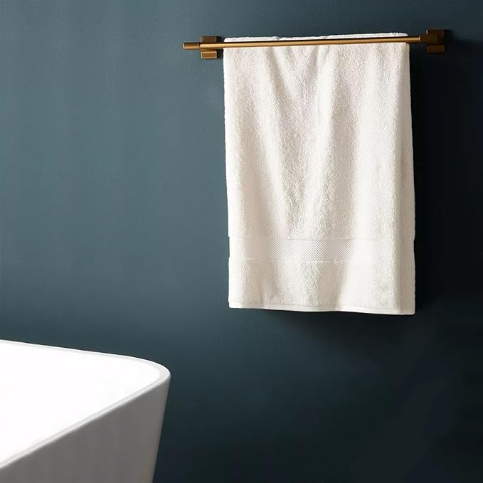 Delara 100% Organic Cotton Towels 650 GSM Plush Feather Touch Quick Dry Bath Towel, Pack of 8 GOTS Certified, Oeko-Tex Green Certified, Organic Cotton Bath Towel, 30"X58"