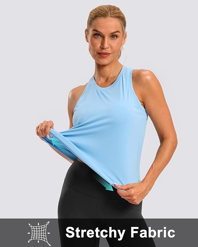 G Gradual Women's Workout Tank Tops Racerback Athletic Yoga Tops Loose Fit Sleeveless Running Gym Sports Shirts for Women