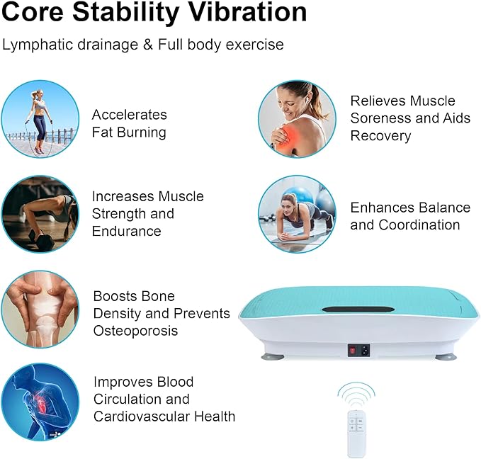 Smart Auto Vibration Plate – 10-Level Silent Shaker Machine for Weight Loss, Toning & Massage | No-Remote Patented Start-Stop, Quiet Motor, 10-Min Auto Workout for Unisex