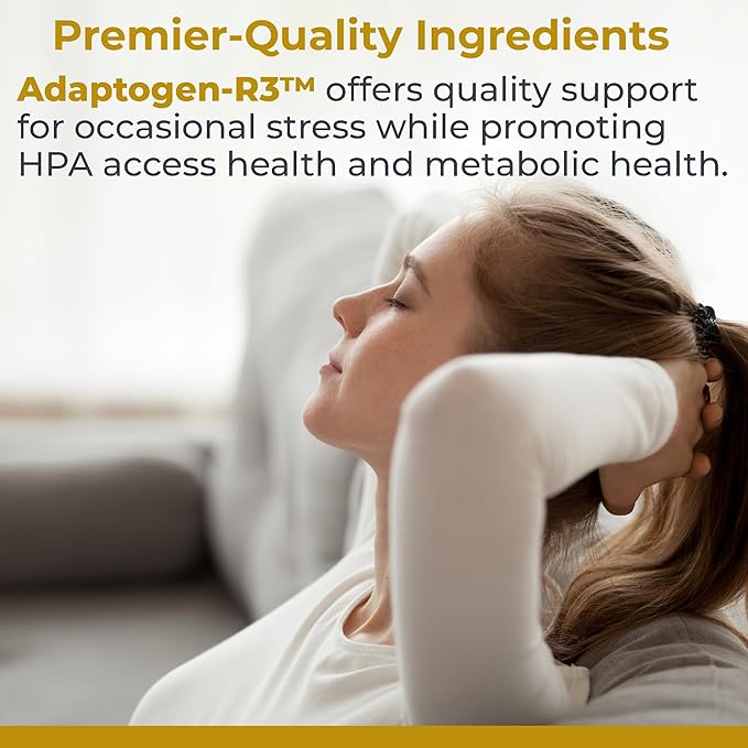Premier Research Labs Adaptogen-R3 Supplement - Rhodiola Rosea Supplement with Maca Root, Adaptogen Complex for Stress, Heart & Metabolic Health - 90 Vegetarian Capsules