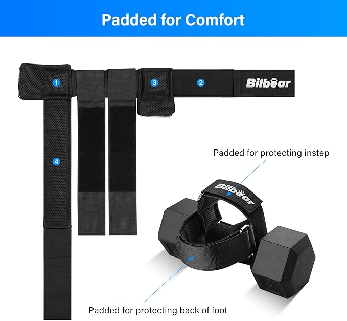 Tibialis Trainer Strap for Shin Splint Relief Exercises,Adjustable Dumbbell Foot Attachment for Hip Flexor Raises,Dumbbell Ankle Strap Relieve Leg Pain Increase Range of Motion