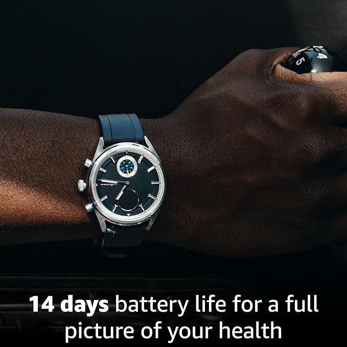 pininfarina Sport Sintesi Smart Watch, Heart Rate Monitoring, Fitness Tracker, FKM Strap, Sleep Monitoring, GPS Tracker, 30-Day Battery Life, Android & Apple Compatible