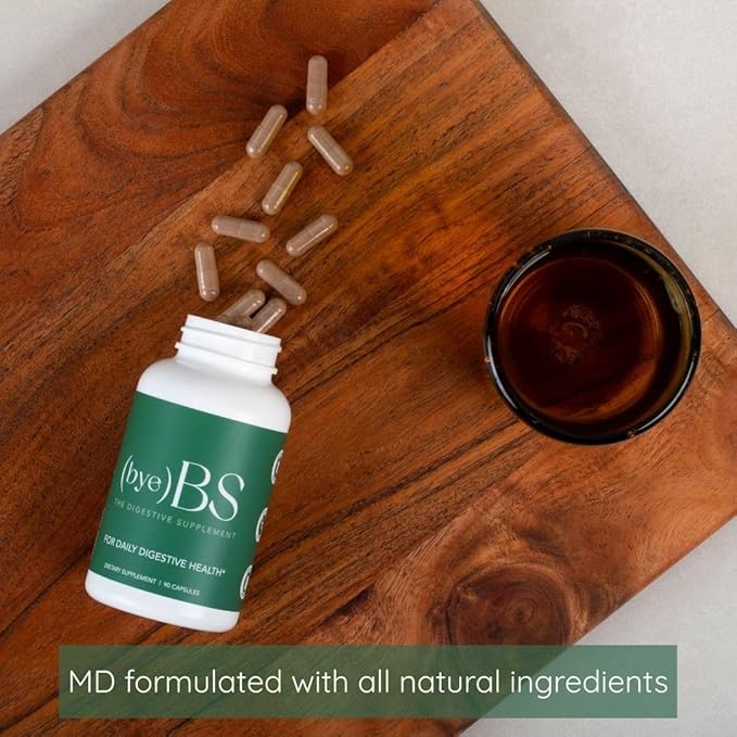Digestive Support Supplement – Psyllium Husk, Slippery Elm, Peppermint Extract & L-Glutamine – Gut Health, Bloating & Constipation Support, Intestinal Lining & Bowel Function