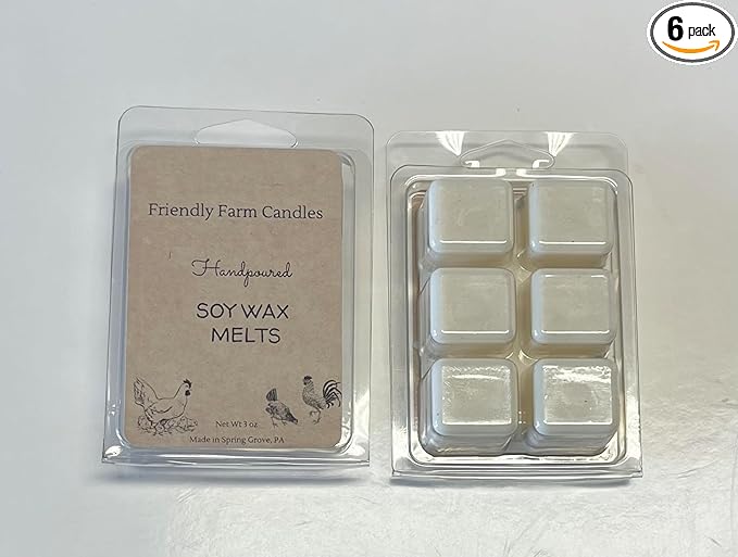Friendly Farm Candles Soy Wax Melts, Wax Cubes Strong Scent Long Lasting (3 oz.) (Black Raspberry Vanilla)