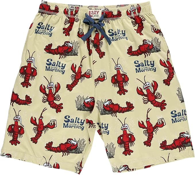 Lazy One Pajama Shorts for Men, Men's Pajama Bottoms, Sleepwear