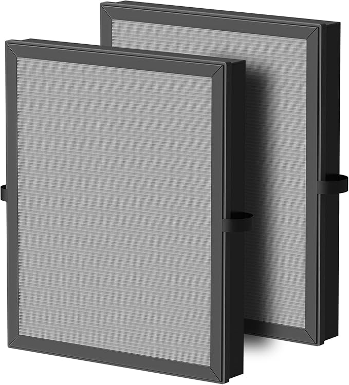 iSingo 2 Pack MK-04 Smoke Removal Replacement for MK-04 Air Purifier, 4-in-1 HEPA Filter with Activated Carbon Mix, Cleans Ash for Smoke, Odors, and VOCs,(Enhanced Smoke Rem-oval Version)