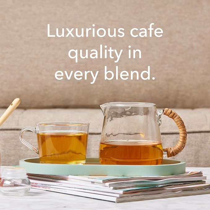 Tranquil Peach Herbal Tea – Caffeine-Free Loose Leaf Blend with Chamomile, Peach and Pineapple – Soothing Hot or Iced Tea for Relaxation – 75 to 100 Cups – Ethically Sourced and Hand-Blended in USA