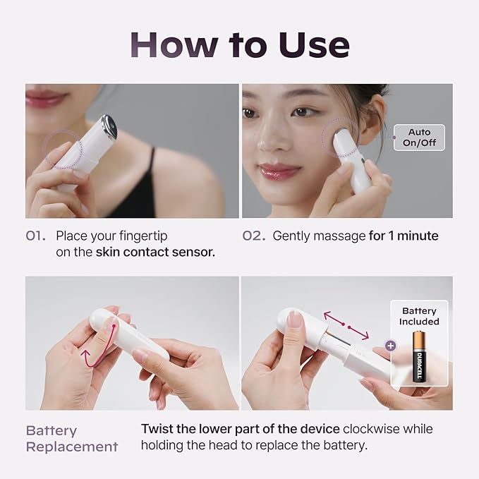 Superform Galvanic Booster, 1min booster for ageless, anti-aging and firming pocket booster, glow on the go (Mystic White) (Blush Pink)