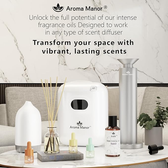 Aroma Diffuser Oil - Ocean - Aroma Fragrance Diffuser Oils, Aromatherapy Scents Neroli, Watermelon & Amber, Long-Lasting Air Fresheners, Enjoy Essential Oil Infused Atmosphere - 5.3 fl oz (150mL)