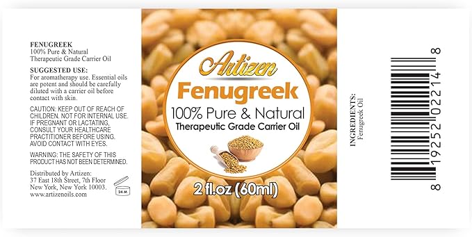Artizen 2oz Oils - Fenugreek Essential Oil - 2 Fluid Ounces