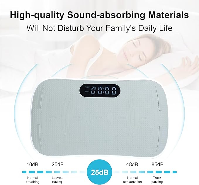 Smart Auto Vibration Plate – 10-Level Silent Shaker Machine for Weight Loss, Toning & Massage | No-Remote Patented Start-Stop, Quiet Motor, 10-Min Auto Workout for Unisex