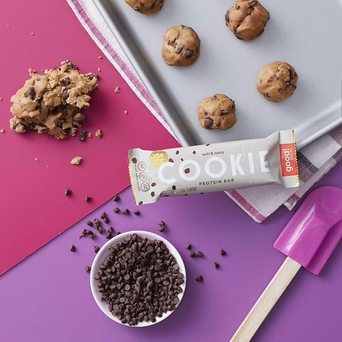 good! Snacks 3 Flavor Variety Pack, Vegan Protein Bars, Birthday Cake, Lemon & Snickerdoodle Protein Bar, Soy & Gluten Free, Plant Based, Low Sugar, 15g Clean Protein, Healthy Superfood Snack, 12 Bars