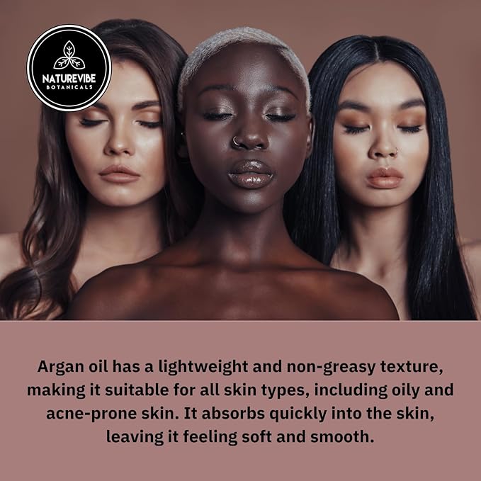 Naturevibe Botanicals Argan Oil 32 Fl oz β Cold Pressed, Unrefined, Pure Moroccan Argan Oil for Hair, Skin, Face & Massage β Natural Carrier Oil for DIY Beauty & Aromatherapy