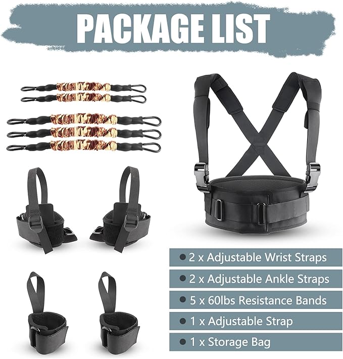YNXing Speed Strength and Agility Resistance Bands