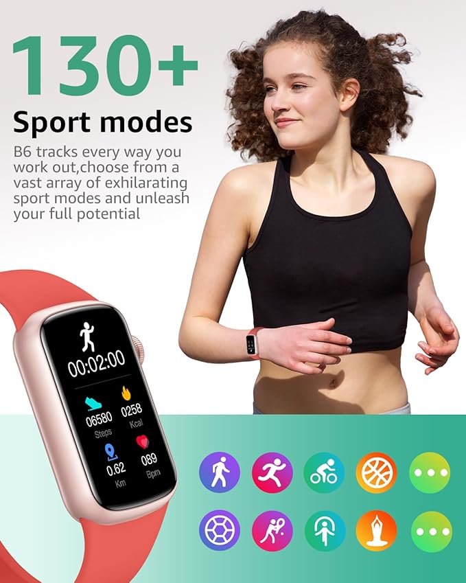 IMFRCHCS Fitness Tracker,Smart Watch with 1.47" Touch Display,137+Sport Modes Fitness Watch with Heart Rate Sleep Monitor, Step Counter,IP68 Waterproof Activity Trackers for Women Men