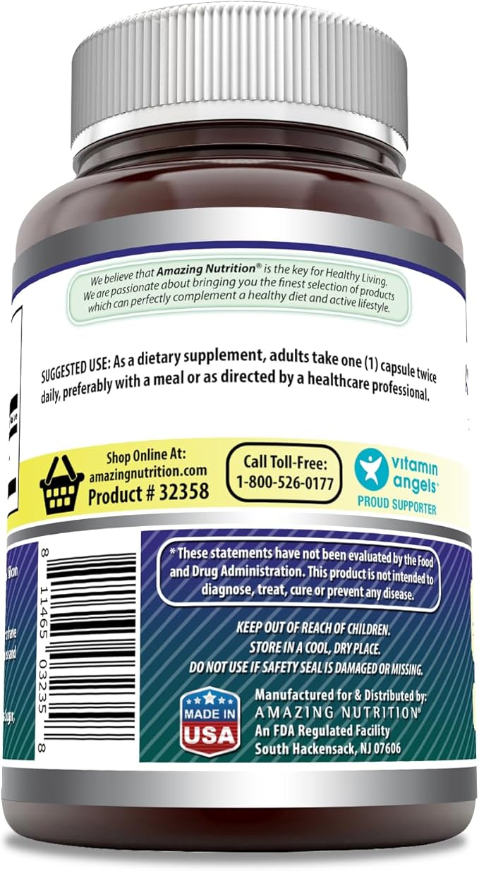 Amazing Formulas Alpha Lipoic Acid | 200 Mg Supplement | Capsules | Non-GMO | Gluten-Free | Made in USA (1 Pack, 240 Count)