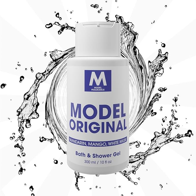 Model Original Gourmand Body Gel | Mango, Mandarin, and White Musk | Hydrating, Nourishing, and Refreshing Shower Gel | Scented Spa Products | Premium Body Cream for Clean, Soft Skin