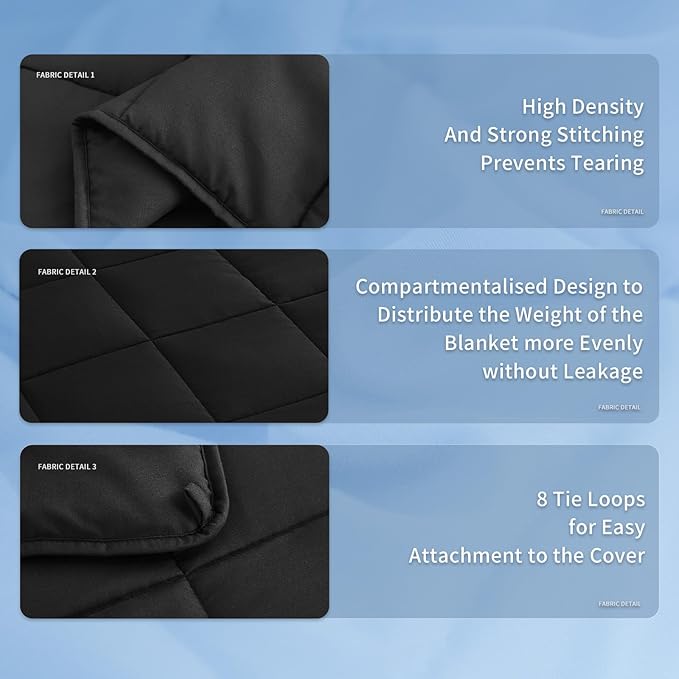 Topcee Weighted Blanket (20lbs 80"x87" King Size) Soft Cooling Heavy Blanket Sleeping, Apply to 190-210 lbs Body, Thick Breathable Blanket with Glass Bead, Easy Care