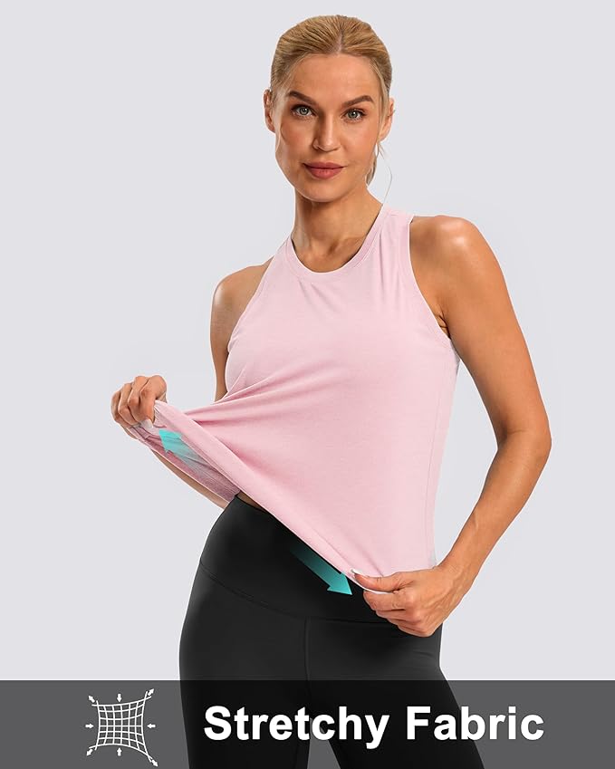 G Gradual Women's Workout Tank Tops Racerback Athletic Yoga Tops Loose Fit Sleeveless Running Gym Sports Shirts for Women