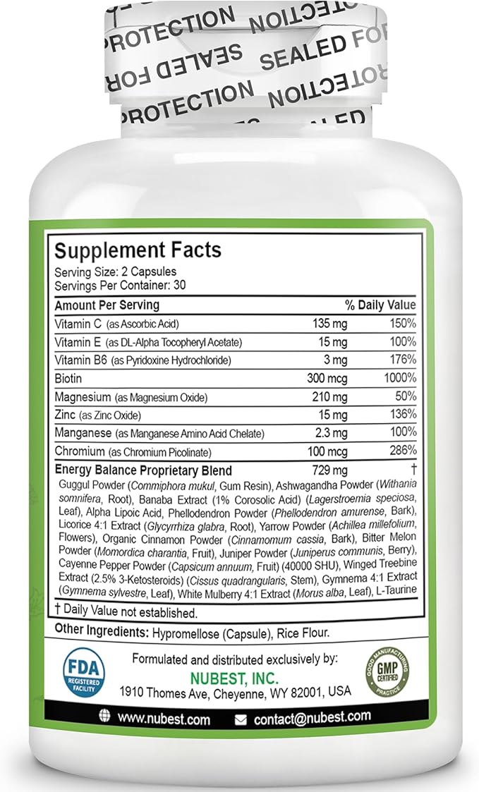 Blood Sugar - Advanced Formula with Bitter Melon, Ashwagandha, Cinnamon, Chromium, Magnesium, Vitamins, Alpha Lipoic Acid, Cayenne Pepper & More | Pack 2
