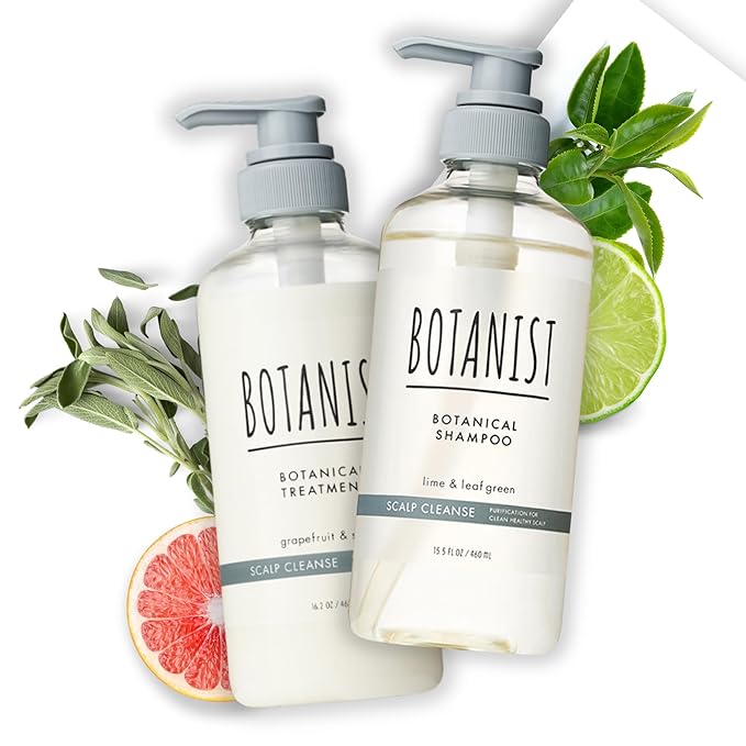 BOTANIST Dry Scalp Shampoo and Conditioner for Women & Men, Sulfate and Paraben Free Shampoo and Conditioner by Collagen, Keratin & Jojoba in Japan, Silicone & Sulfate Free 31.7 Fl Oz SCALP CLEANSE