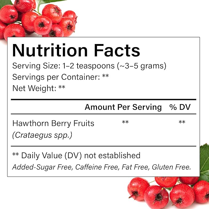 FreshDrinkUS, 16oz Premium Dried Hawthorn Berries β All-Natural, Non-GMO, Perfect for Tea, Smoothies, Baking & Snacking β Healthy, Versatile Superfood