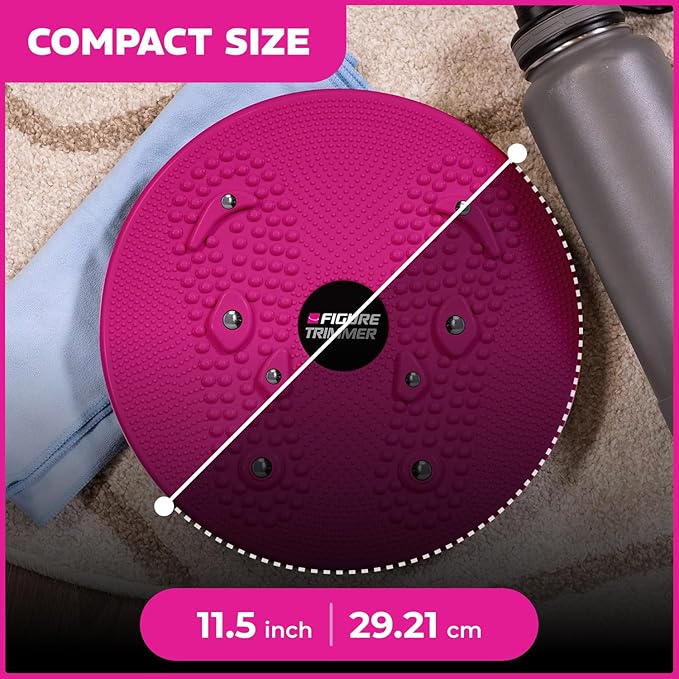 Daiwa Felicity Figure Trimmer Ab Twister Board - Waist Twister Machine for Core & Abs Exercise - Waist Twisting Fitness Tool, Dizzy Disc Twist Board for Slimming Workout & Reflexology