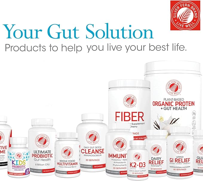 Silver Fern Brand Slow Motility+Kit β Digestive Support Bundle β 30-Day Supply β 2 Motility, 2 Berry Flavor Powder Reflux β Capsules, Powder β Artichoke Leaf, Okra, Ashwagandha, MucoSave β Made in USA