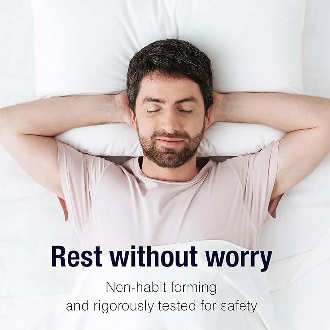 Natural Factors Tranquil Sleep Extra Strength - Calm Sleep Health Supplement - Relaxation Support Supplement with Melatonin & 5-HTP - 60 Chewable Tablets (60 Servings)