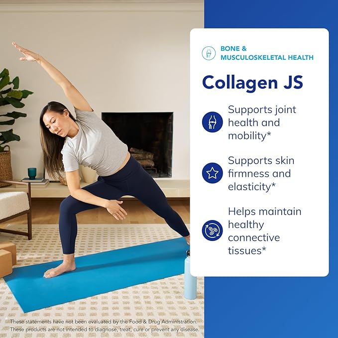 Pure Encapsulations Collagen JS - Skin & Joint Health* - 1,000 mg Hydrolyzed Biocell Collagen - Gluten Free & Non-GMO - 60 Capsules