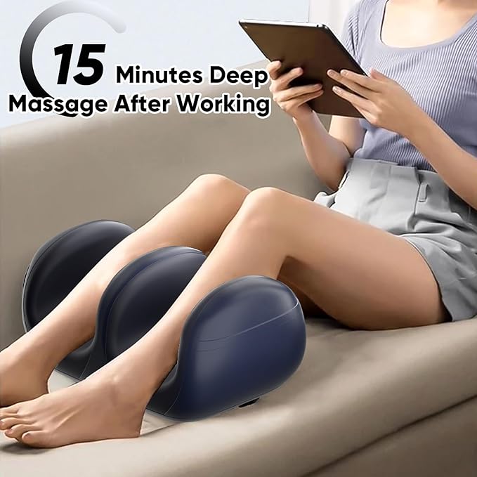 Cordless Rechargeable Foot Massager, 2025 Upgraded Foot Massager with Heat for Cord Remote Control, Portable for Home/Office Use, Gifts for Dad, Mom