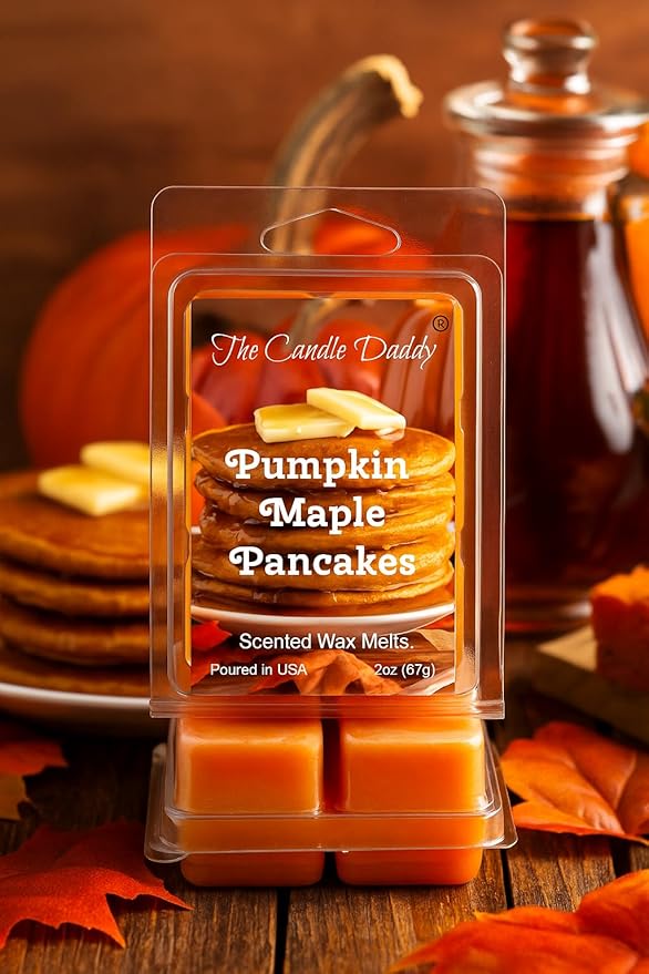 The Candle Daddy Pumpkin Maple Pancakes Scented Wax Melts, 2 oz, 6 Cubes