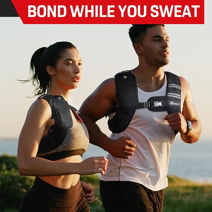 Weighted Vest for Men & Women, 5lbs/10lbs/15lbs/20lbs Weight Vest, Perfect for Running, Walking, Fitness, and Strength Training