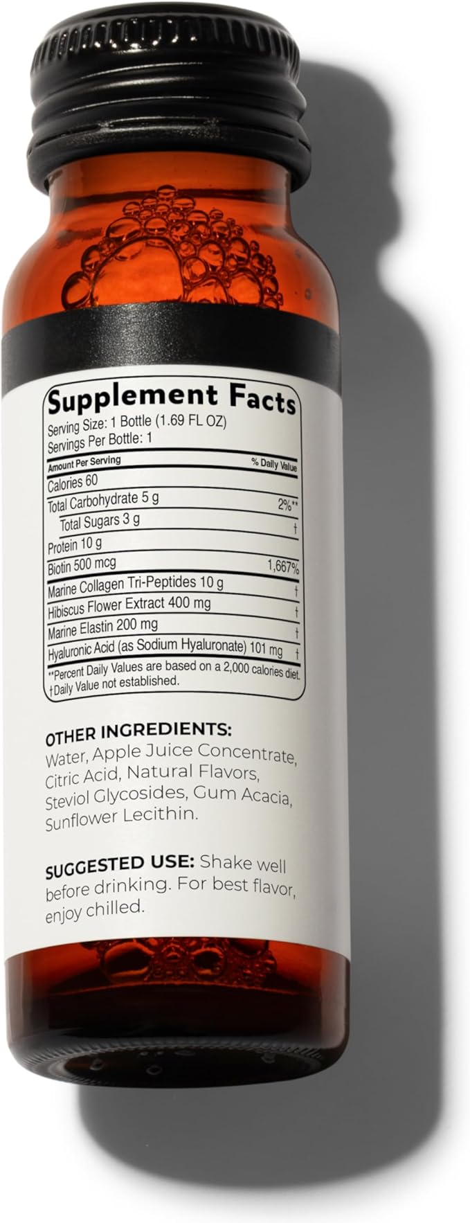 Blisque - Liquid Collagen Tri-Peptide Complex | with Biotin and Hyaluronic Acid | for Hair, Skin, and Nails | 30 Bottles | 30-Day Supply