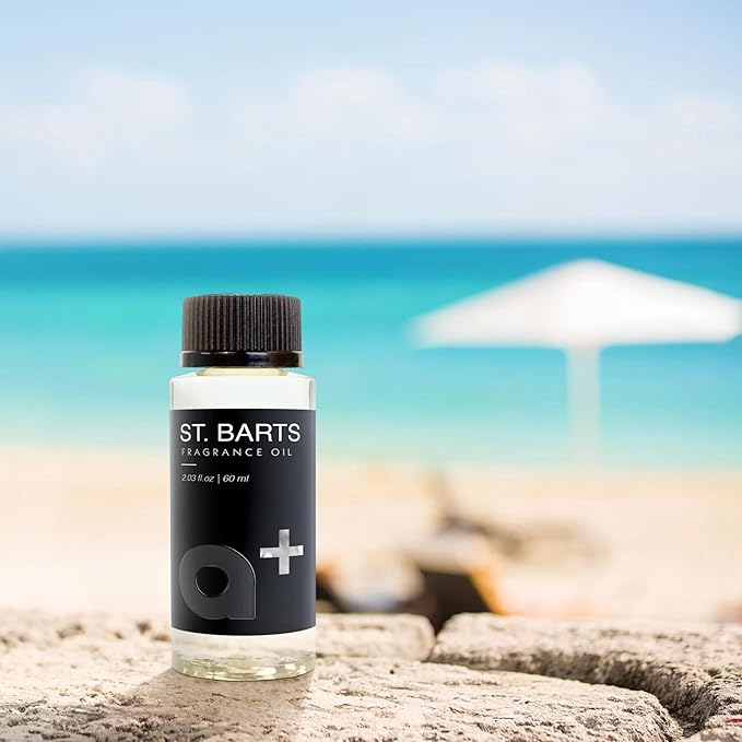 Aromar+ Fragrance Oil – St. Bartz-Inspired by Blue Moon Perfume – Luxury Hotel Scent Experience with Geranium, Lavender & Sandalwood – for Waterless Diffusers – Lasting Home Aroma – 60mL