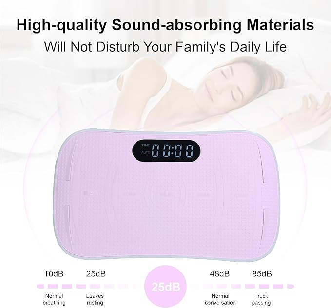 Smart Auto Vibration Plate – 10-Level Silent Shaker Machine for Weight Loss, Toning & Massage | No-Remote Patented Start-Stop, Quiet Motor, 10-Min Auto Workout for Unisex