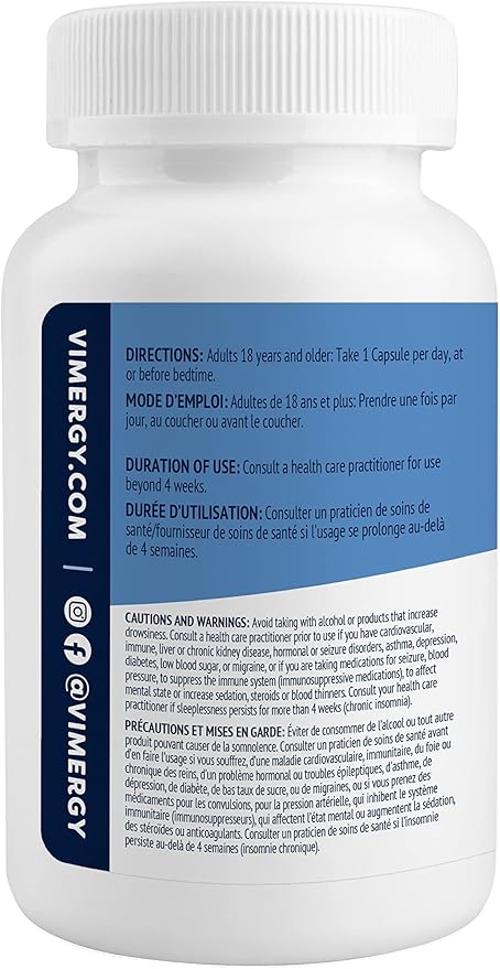 Vimergy Melatonin – Natural Sleep Aid – Sleep Supplement – Helps You Fall Asleep Faster & Stay Asleep Longer - Non-GMO, Gluten-Free, Kosher, Soy-Free, Vegan, Paleo (120 Counts)