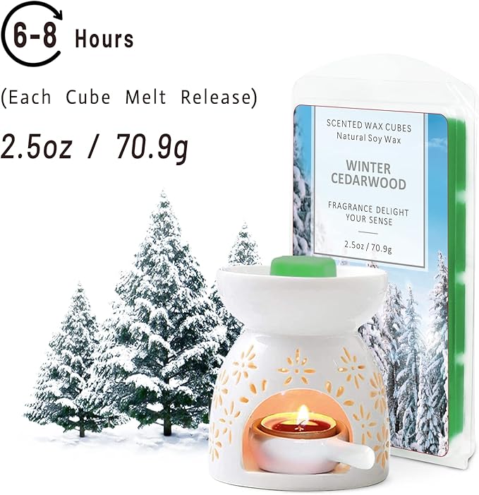SCENTORINI Scented Wax Melts, Long Lasting Wax Melts 16 Pack, Wax Melts Wax Cubes Strong Scent, for Wax Warmer, Holiday Season