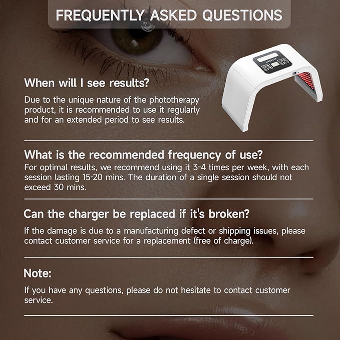 Megelin 8 in 1 Colors LED Light Therapy Machine