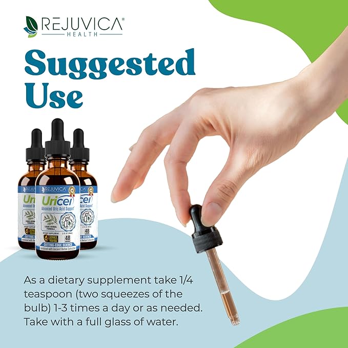 Uricel - Advanced Uric Acid Support & Cleanse Supplement - Liquid Delivery for Better Absorption - Tart Cherry, Chanca Piedra, Celery Seed, Turmeric & More!