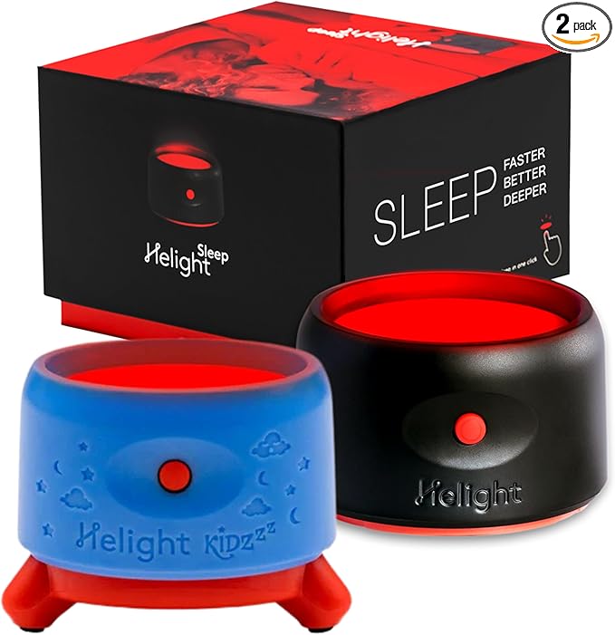 Helight Red Light Therapy Sleep Device Family Bundle – 630nm Pure Red Light Lamp Sleep Aid to Support Deep Relaxation – Rest Lamp Backed by Science for Adults & Kids Bedrooms - Pack of 2